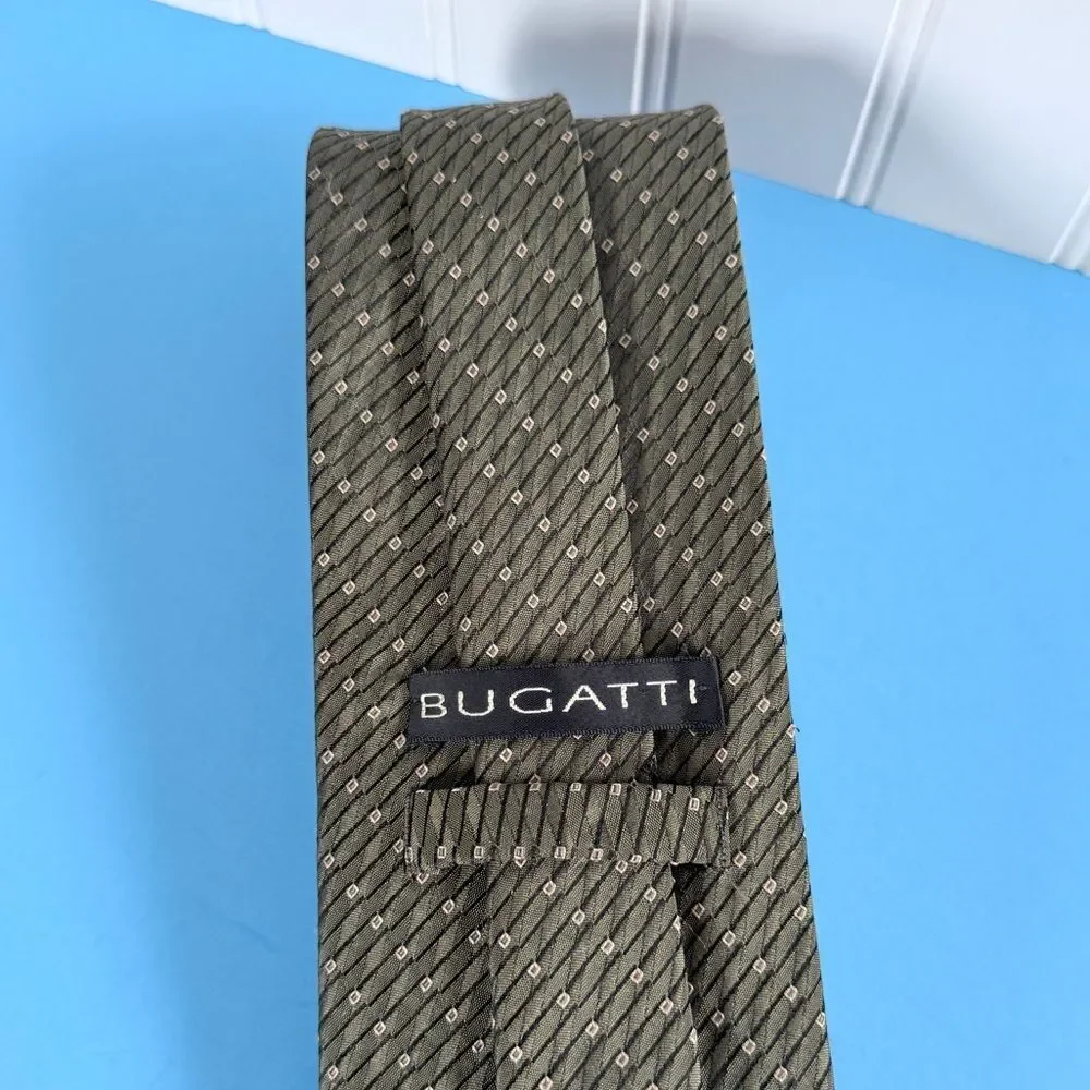 Bugatti Brown Textured Silk Tie